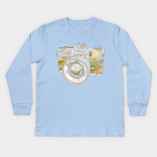 TRAVEL CAN0N Kids Long Sleeve T-Shirt